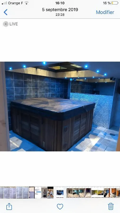 Logement haut de gamme jacuzzi sauna Clermont-Ferrand 0*,